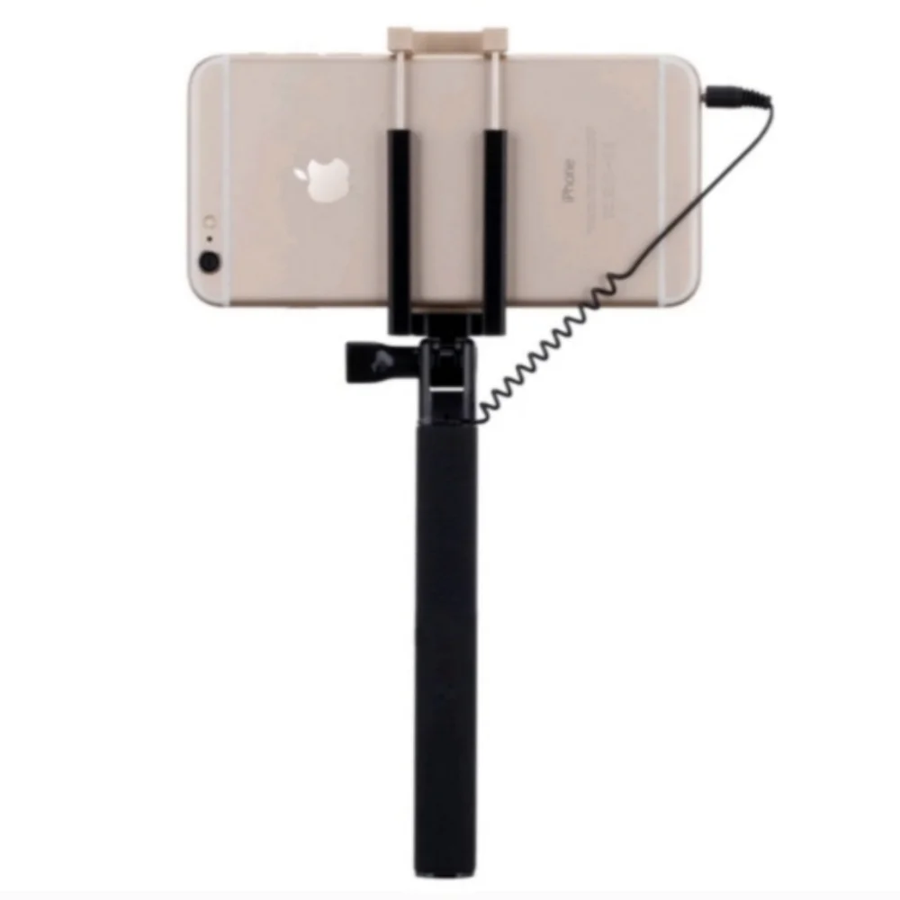 MOMAX Mini Mini Cable Selfie Stick Black New